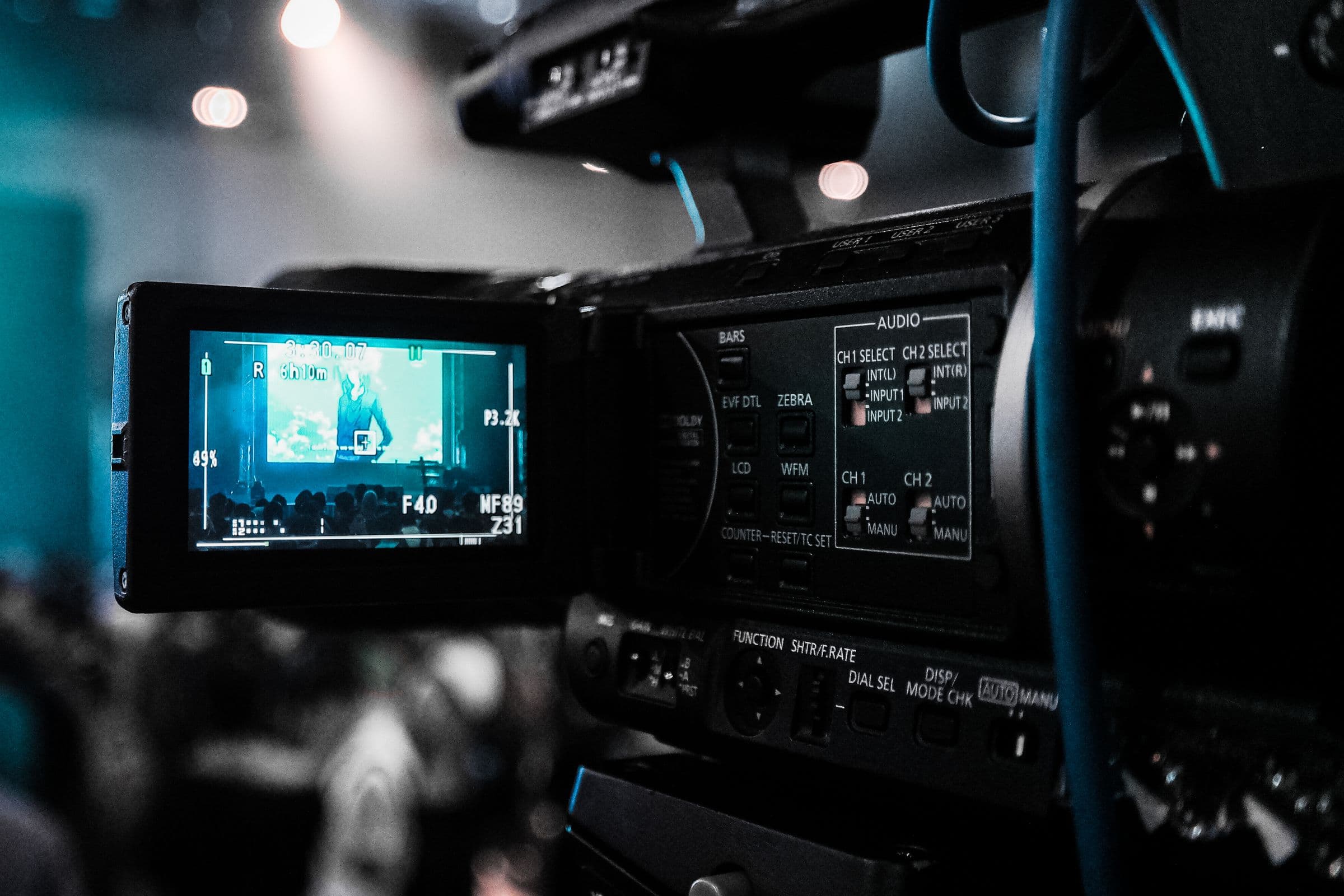 Caméra de cinéma en tournage